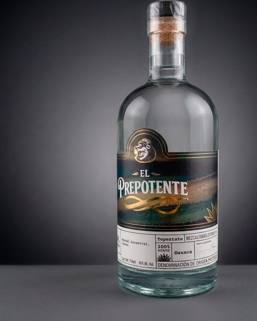 Detalle de la etiqueta de El Prepotente